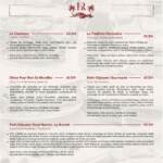 Menu Restaurant Hôtel Racine Marrakech December 2023 260111-342200